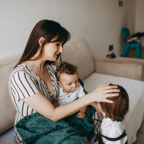 parent staying at home with children